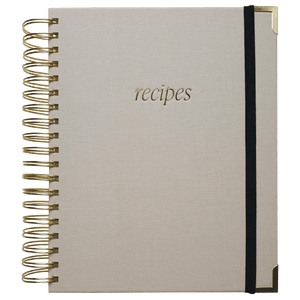 Recipe Book with 8 Tabbed Sections