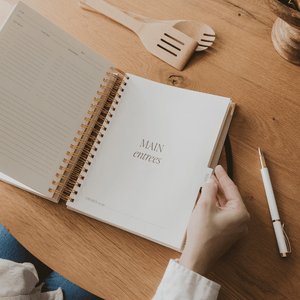 Recipe Book with 8 Tabbed Sections
