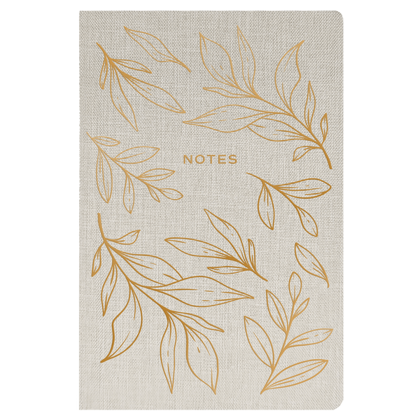 Gold Leaves Notes Journal