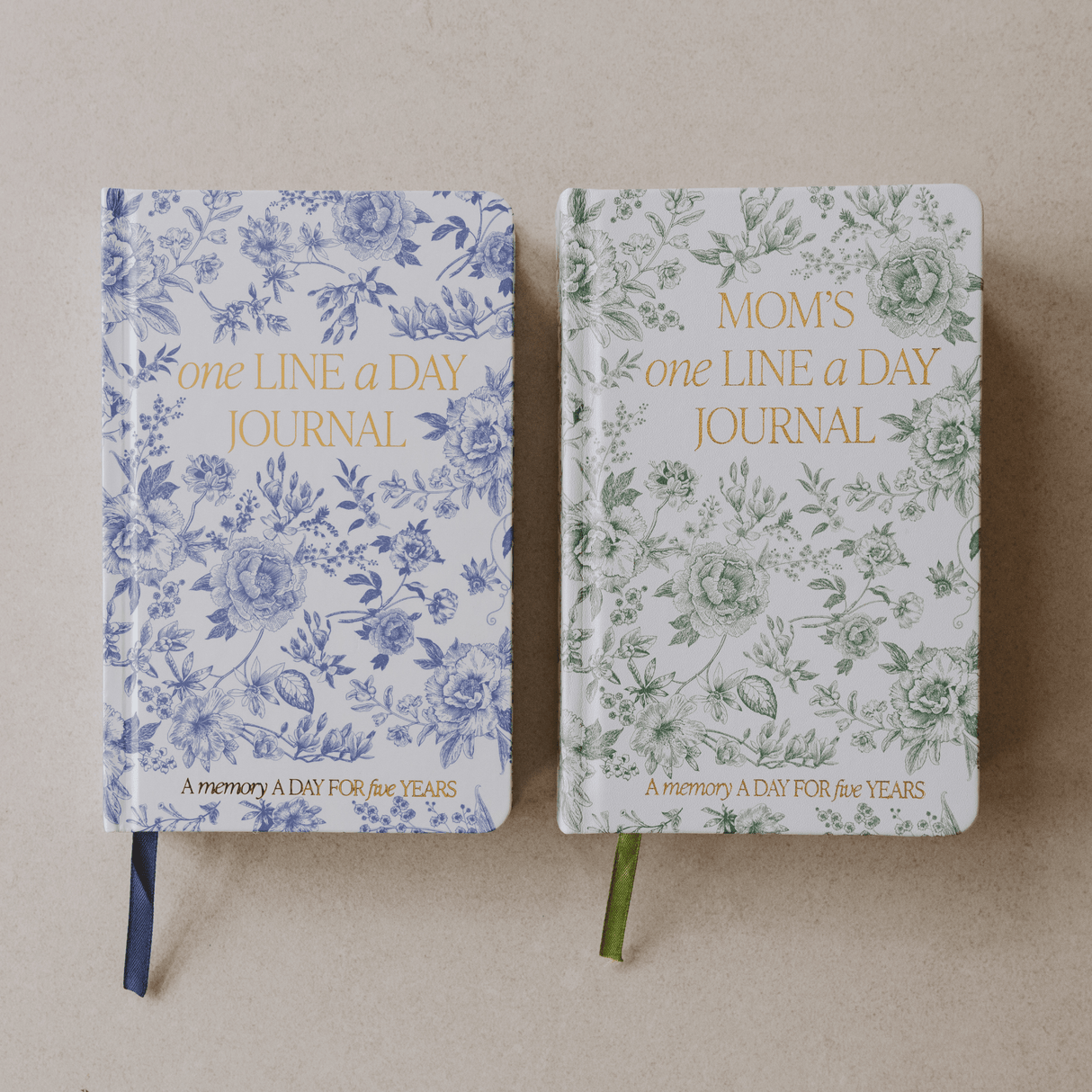 Blue Delft One Line a Day Memory Journal