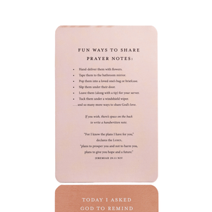 Prayers To Share - 100 Pass-Along Notes for Hardworking Women