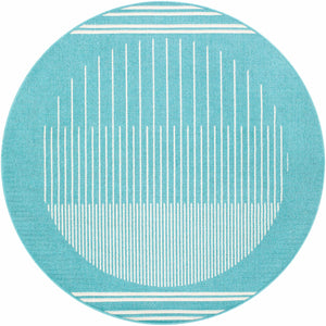 Nabil Aqua Area Rug - Clearance