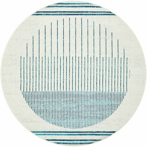 Nabil Slate Blue Area Rug - Clearance