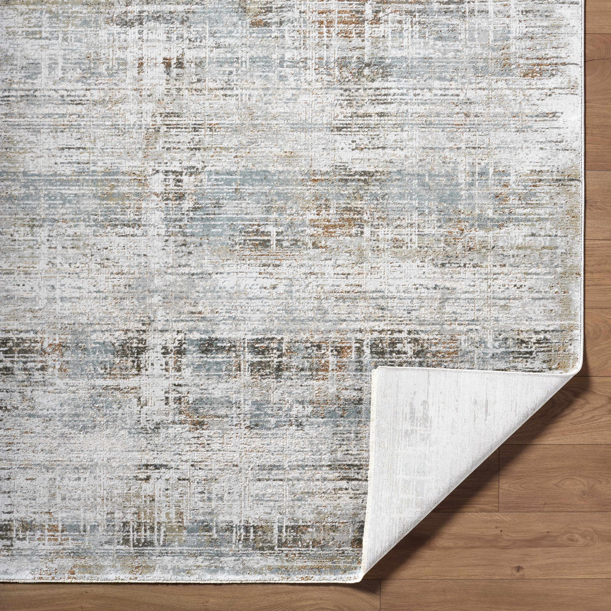 Neron Blue Gray Abstract Rug