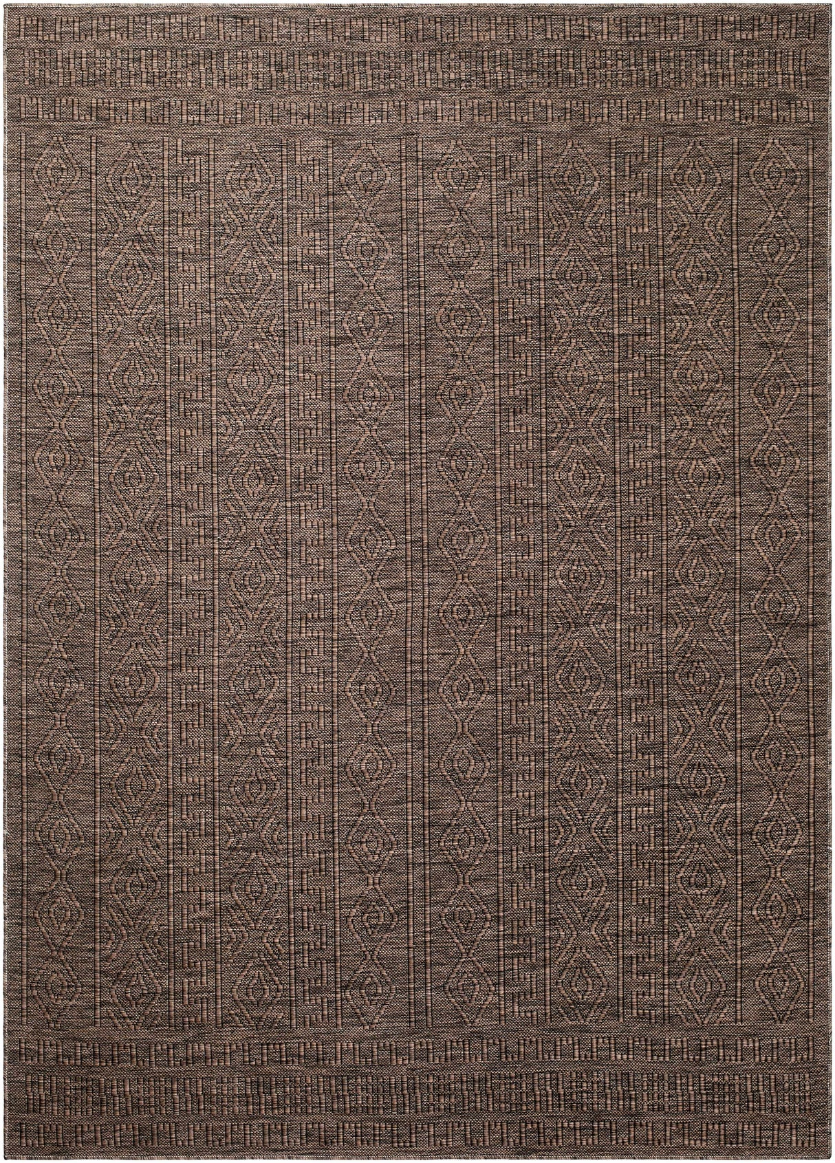 Nuela Dark Brown Area Rug - Clearance