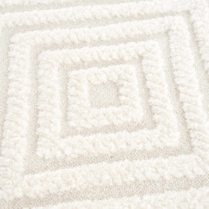 Manyas 3D Bone Area Rug with Tassels