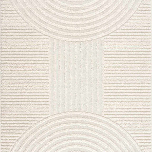 Guiling 3D Rainbow Area Rug with Tassels