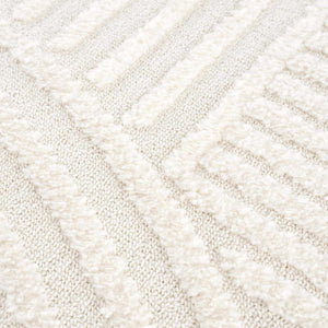 Guiling 3D Rainbow Area Rug with Tassels