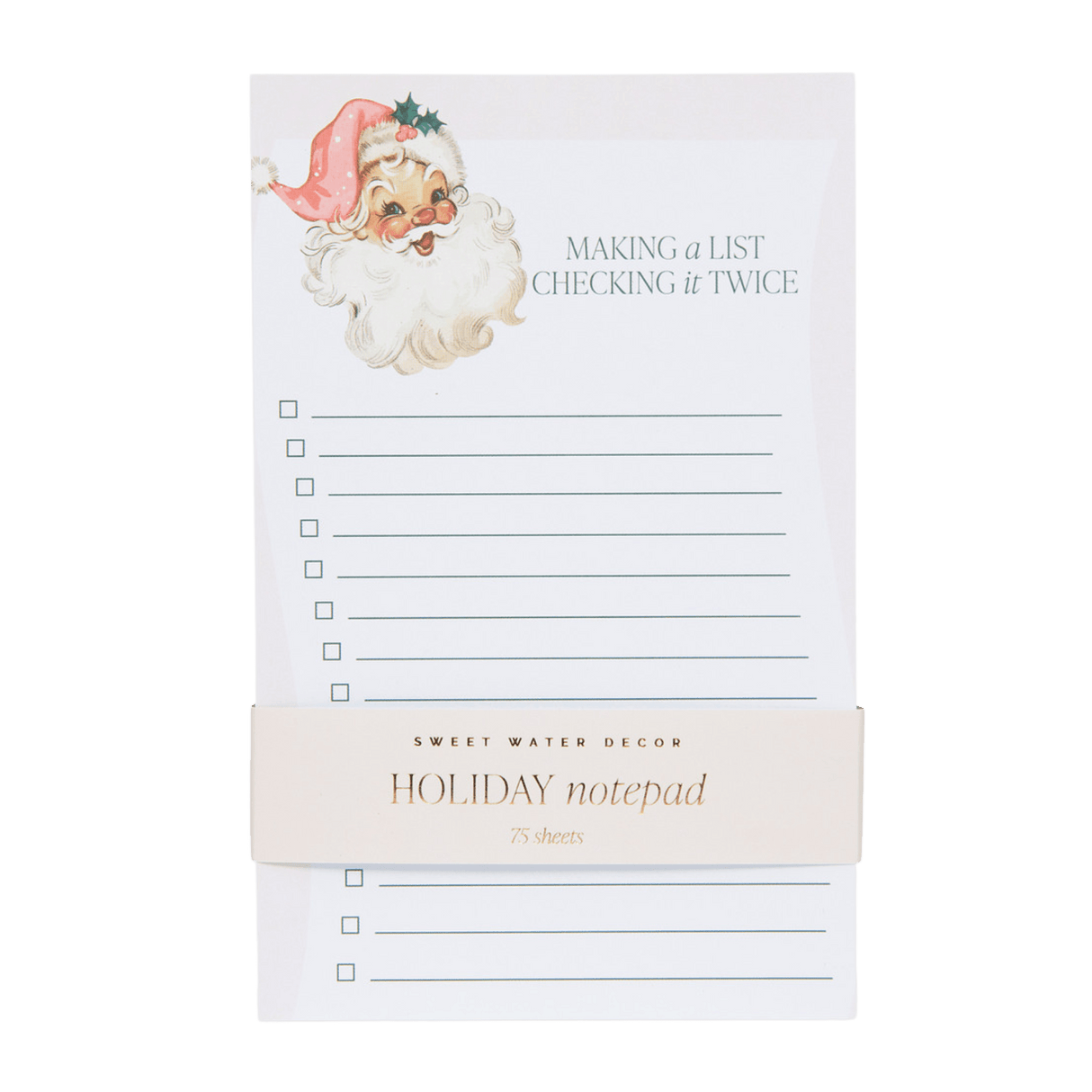 Vintage Santa Notepad