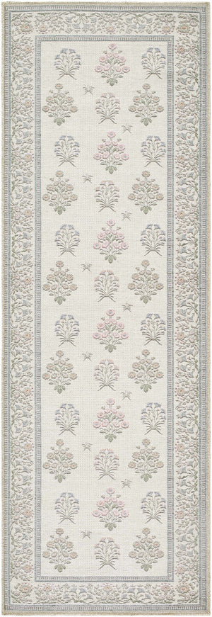 Aquene Ivory Washable Area Rug