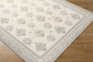 Aquene Ivory Washable Area Rug