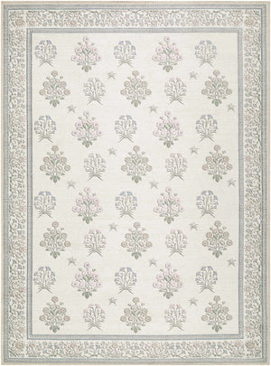 Aquene Ivory Washable Area Rug
