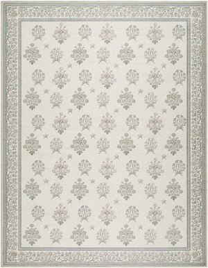 Aquene Ivory Washable Area Rug