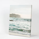 Nautical Coastline Photo. Ocean Waves and Rocks Print