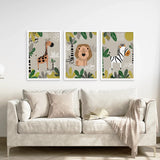 Set of 3 Safari Baby Animal Art Prints