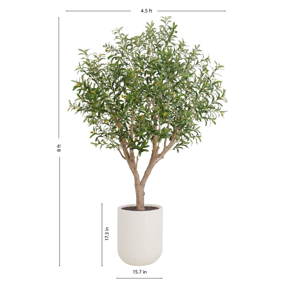 8' Artificial Olive Tree