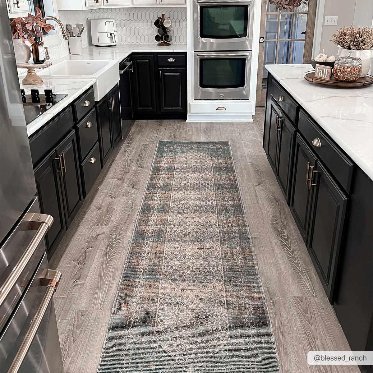 Olive Sariaya Distressed Washable Area Rug - Clearance