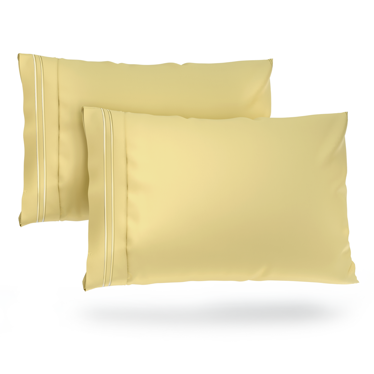 Cosy House Collection Clearance: Everyday Pillowcases in Pastel Yellow