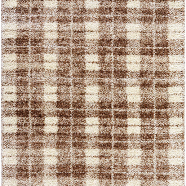 Anfisa Beige Luxe Shag Area Rug