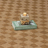 Kuval Checkered Brown Rug