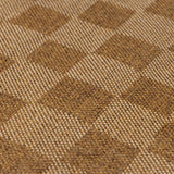 Kuval Checkered Brown Rug