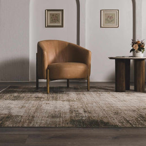 Galey Alix x Livabliss Abstract Modern Marble Cream Myrtle Avenue III Area Rug