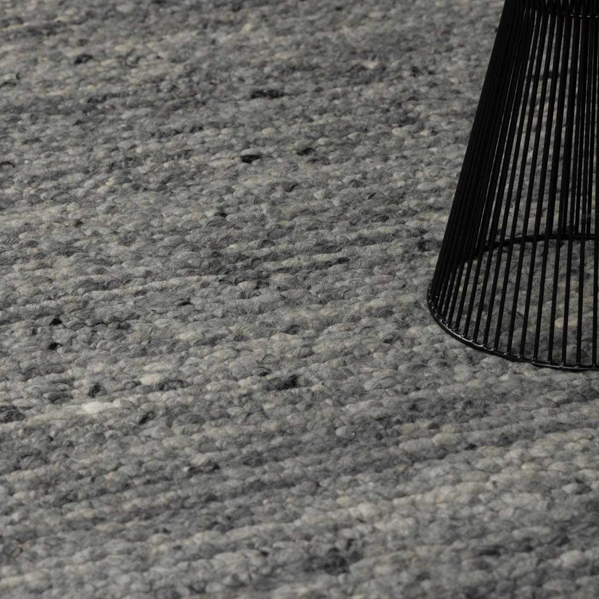 Olisa Charcoal Wool Area Rug