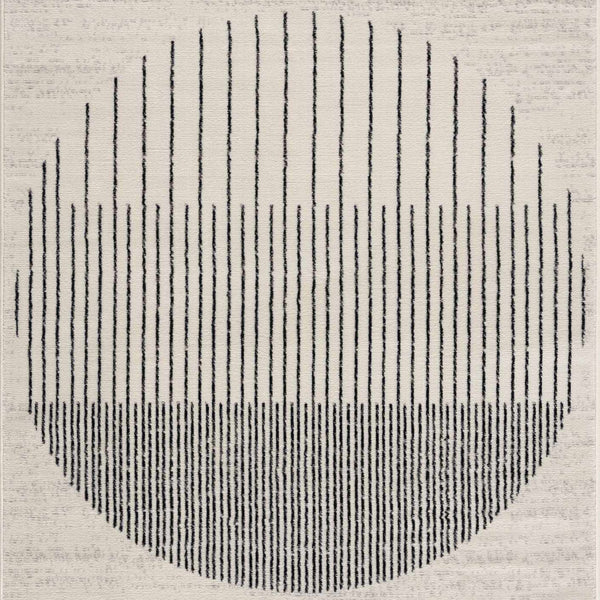 Angus Black&White Geometric Area Rug