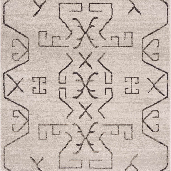 Azzan Cream & Charcoal Area Rug - Clearance