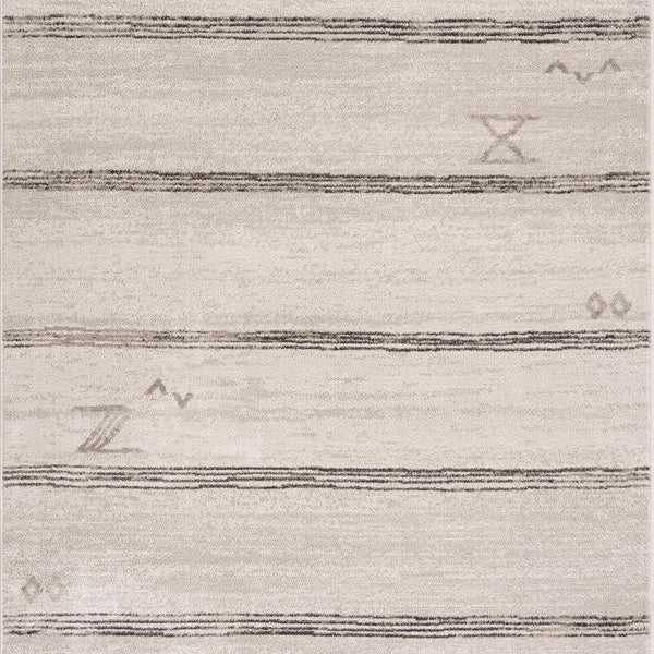 Deja Cream & Charcoal Area Rug - Clearance