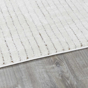 Modern Scandi High Pile Dark Brown/Ivory Architect IV Area Rug