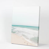 Neutral Summer Photo. Blue Ocean Waves, Sandy Beach