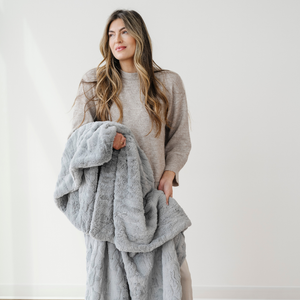 Faux Fur Throw Blankets by Saranoni