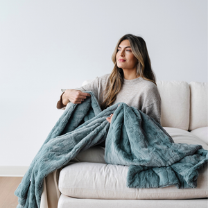 Faux Fur Throw Blankets by Saranoni