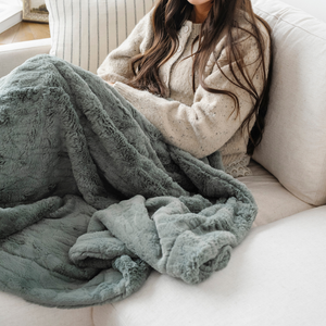 Faux Fur Throw Blankets by Saranoni