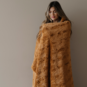 Faux Fur XL Throw Blankets by Saranoni