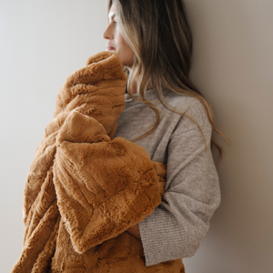 Faux Fur Throw Blankets by Saranoni
