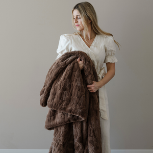 Faux Fur Throw Blankets by Saranoni