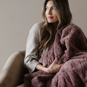 Faux Fur Throw Blankets by Saranoni