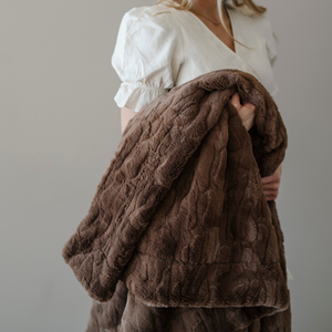 Faux Fur Throw Blankets by Saranoni