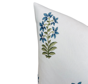 Udaipur Pillow Cover in Indigo by Peter Dunham Textiles