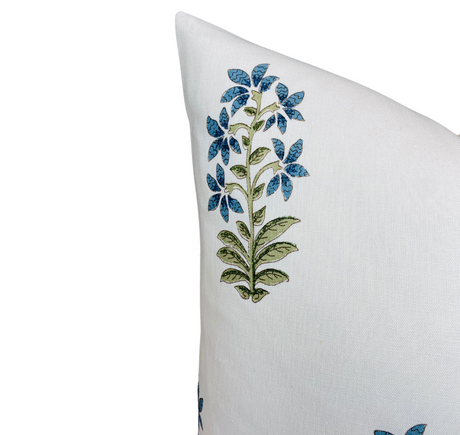 Udaipur Pillow Cover in Indigo, Peter Dunham Textiles