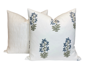 Udaipur Pillow Cover in Indigo by Peter Dunham Textiles