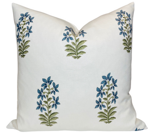 Udaipur Pillow Cover in Indigo by Peter Dunham Textiles