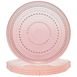 Blush Glass Plate, Set of 4