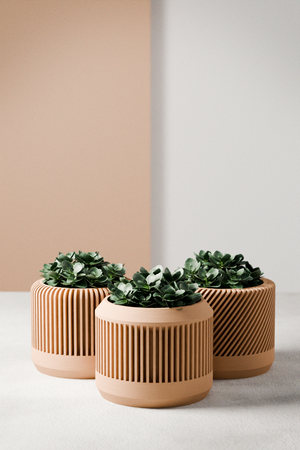 Bamboo Planter Set
