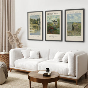 Monet Set of 3 Printable Exhibition Posters