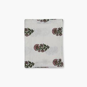 Begum Linen Hand-Printed Runner - Pink