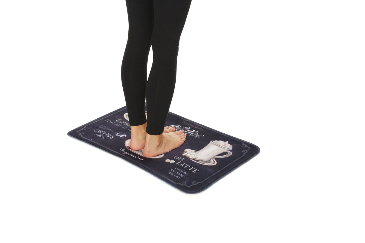 J&V TEXTILES Relax Series Series 20"x30" Antifatigue Kitchen Mats (Cappuccino Latte Mocha)