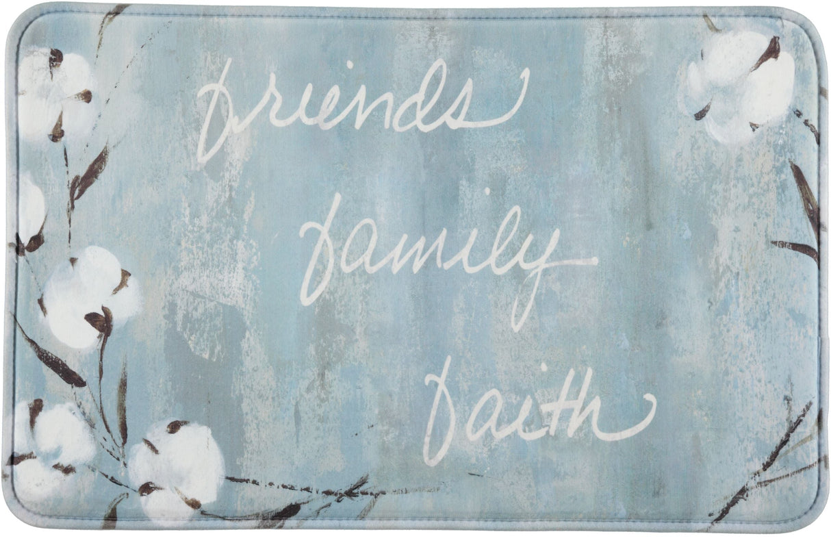 J&V TEXTILES Relax Series Series 20"x30" Antifatigue Kitchen Mats (Friends Family Faith)